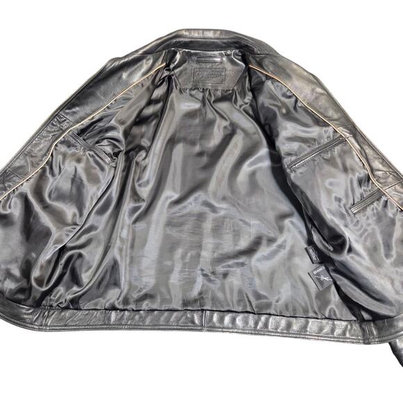 Roundtree & Yorke Burnished Lambskin Leather Jacket Coat‎ Size XL Excellent - Picture 10 of 16